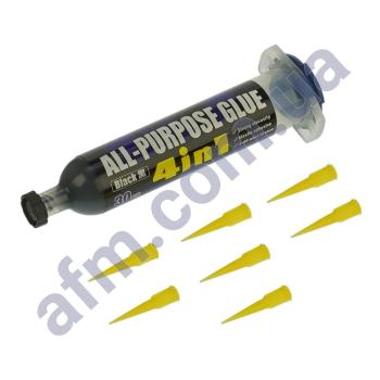 Клей полиуретановый Mechanic G7 30мл быстросохнущий в шприце,  чёрный