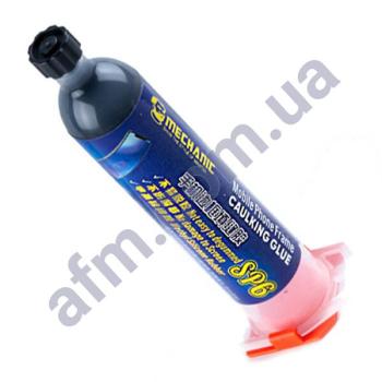 Клей полиуретановый Mechanic SP6 30мл быстросохнущий в шприце,  чёрный