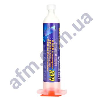 Клей полиуретановый Mechanic SP9 30мл быстросохнущий в шприце,  прозрачный