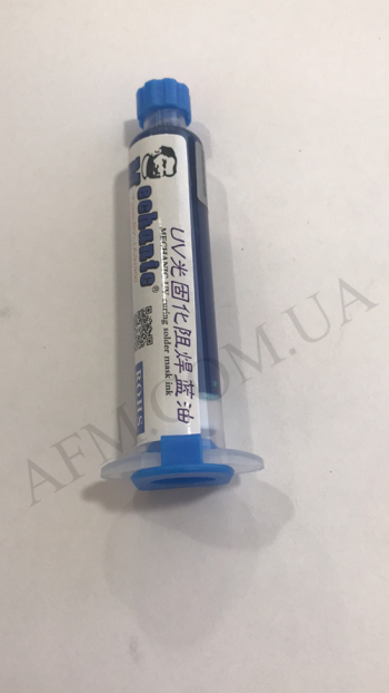 Лак ізоляційний MECHANIC BY-UVH900 10 мл. синій в шприце