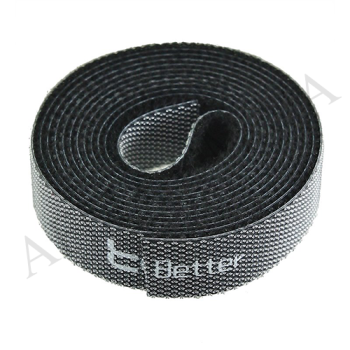 Кабельный органайзер Toocki для стяжки проводов з липучкой 10мм * 1м чорний