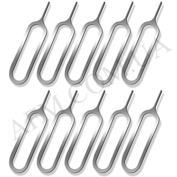 Металевий ключ для вилучення тримача Sim-карты (комплект 20 шт)