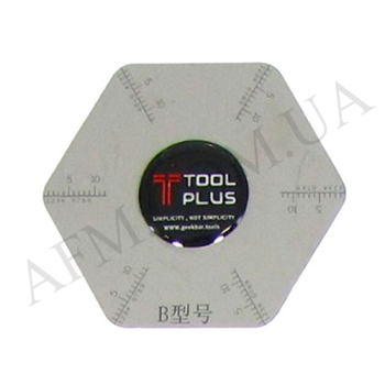 Карта металлическая QianLi шестиугольник (для разборки телефонов)