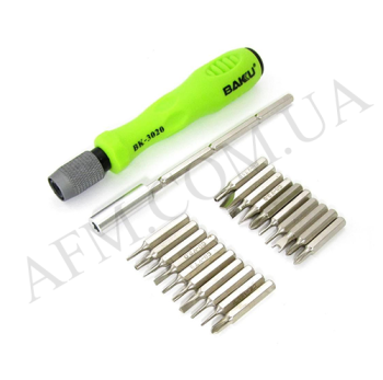 Набір викруток Baku BK-3020 (Ручка + 20 насадок)