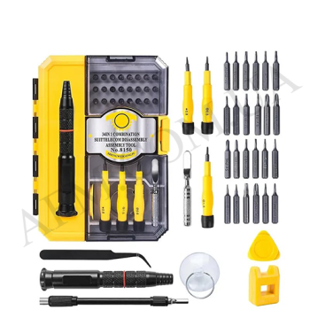 Набір інструментів ShengWei 34 в 1 (ручка,  24 биты,  удлинитель,  викрутки +1.5,  зірка 0.8)*