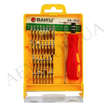 Набор инструментов Baku BK-3032 (ручка,  32 насадки,  изогнутый пинцет)