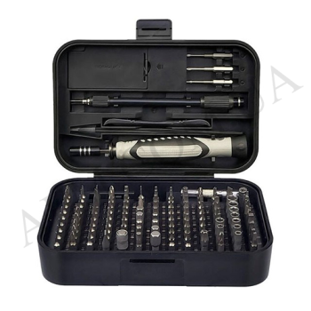 Набор инструментов Aida A-130 in 1 (ручка, 120 бит, 2 удлинителя, пинцет, лопатка, 3 медиатора)