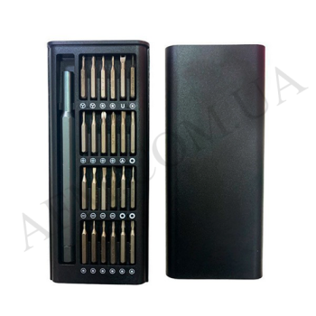 Набір викруток 6024A з высокопрочной сталі S2 (ручка,  24 насадки)*