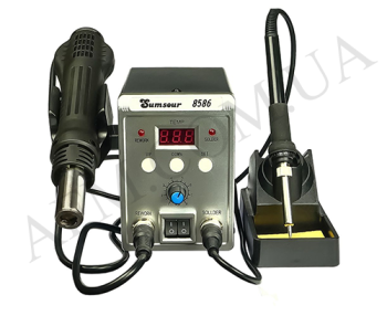 Паяльна станція Sumsour 8586 фен,  паяльник,  цифрова індикація