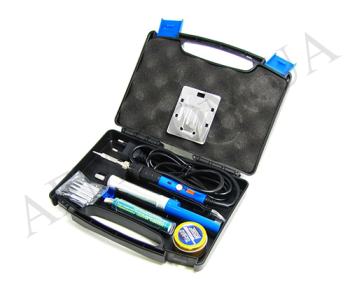 Паяльный набір в кейсе WEP 947-III (паяльник з вимикачем 60W,  рег t 200-450 гр C,  жала 900M)