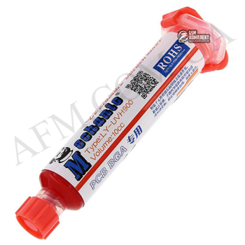 Лак ізоляційний MECHANIC LY-UVH900 10 мл. червоний в шприце