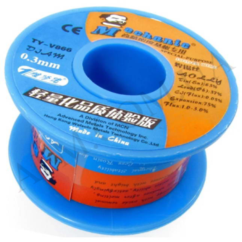 Припій Mechanic TY-V866 0.3мм,  40гр,  Sn 63%,  Pb37%