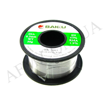Припій дротяний BAKU BK-5003 (0.3m,  Sn 63%,  Pb 35.1% rma 1.9% )