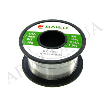Припій дротяний BAKU BK-5004 (0.4m,  Sn 63%,  Pb 35.1% rma 1.9%)