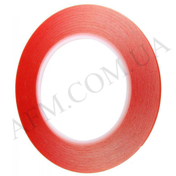 Двосторонній скотч ширина 3мм,  товщина 1мм (красный) на поліуретанової основі
