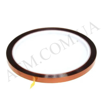 Термостойкий скотч каптоновий коричневий 5мм(max t 300гр)