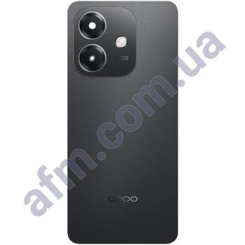 Задняя крышка Oppo A3 4G чёрная + стекло камеры