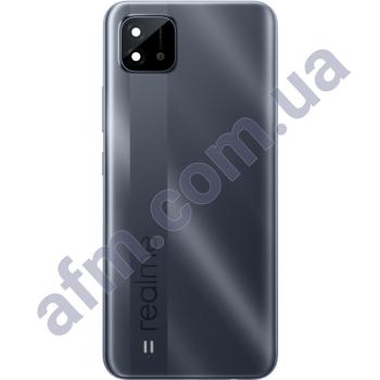 Задняя крышка Realme C11 2021 серая Cool Grey + стекло камеры