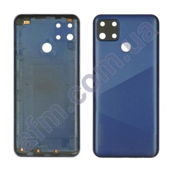 Задняя крышка Realme C12 синяя + стекло камеры!