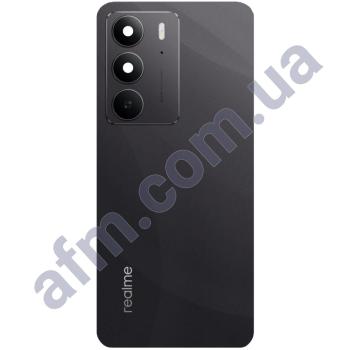 Задняя крышка Realme C75 чёрная + стекло камеры