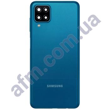 Задняя крышка Samsung A125 Galaxy A12/ A127 синяя Blue + стекло камеры