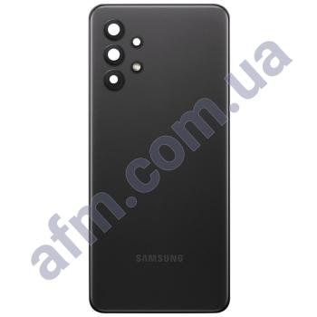 Задняя крышка Samsung A326 Galaxy A32 5G чёрная Awesome Black + стекло камеры