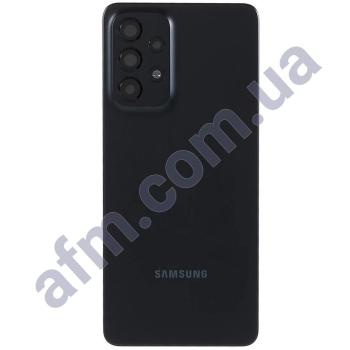 Задня кришка Samsung A336 Galaxy A33 5G чорна Awesome Black + Скло камери