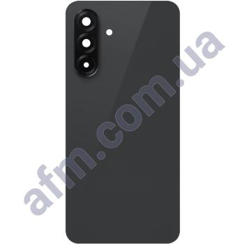 Задняя крышка Samsung A366 Galaxy A36 чёрная + стекло камеры