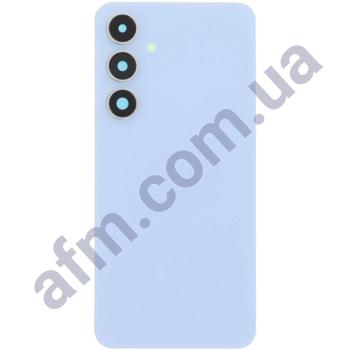 Задняя крышка Samsung S721 Galaxy S24 FE голубая + стекло камеры