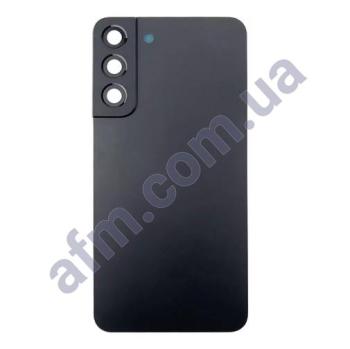 Задняя крышка Samsung S906 Galaxy S22 Plus 5G чёрная Phantom Black + стекло камеры