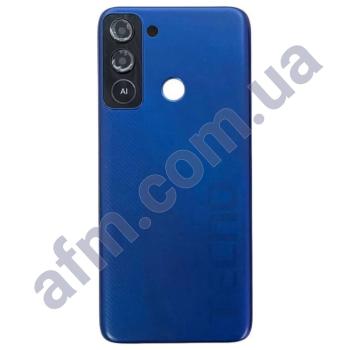 Задняя крышка Tecno POP 5 LTE (BD4i) синяя Deepsea Luster + стекло камеры