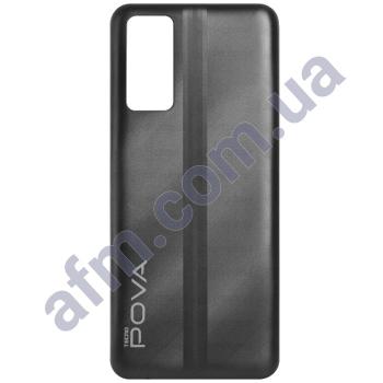 Задняя крышка Tecno Pova 2 (LE7n) чёрная Dazzle Black