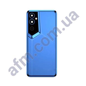Задняя крышка Tecno Pova Neo 2 (LG6N) синяя Cyber Blue + стекло камеры