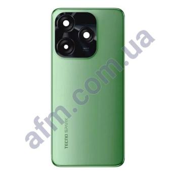 Задняя крышка Tecno Spark 10C зелёная Meta Black + стекло камеры