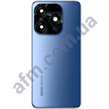 Задняя крышка Tecno Spark 10C синяя Meta Blue + стекло камеры