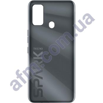 Задняя крышка Tecno Spark 7 (KF6) чёрная Magnet Black