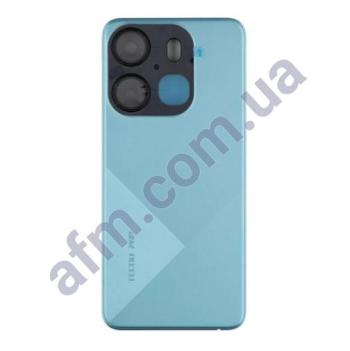 Задняя крышка Tecno Spark GO 2023 (BF7n) синяя Uyuni Blue + стекло камеры
