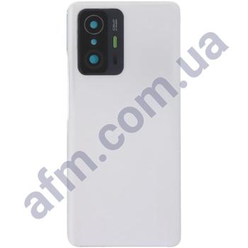 Задняя крышка Xiaomi 11T/ 11T Pro белая Moonlight White + стекло камеры