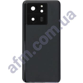 Задняя крышка Xiaomi 13T/ 13T Pro чёрная + стекло камеры