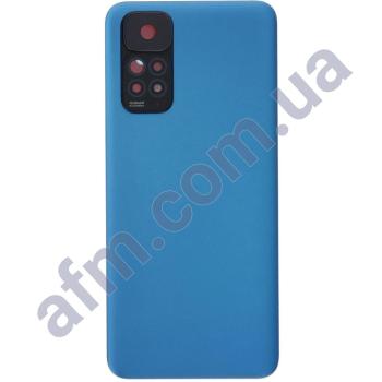 Задняя крышка Xiaomi Redmi Note 11/ Redmi Note 11S Twilight Blue синяя + стекло камеры