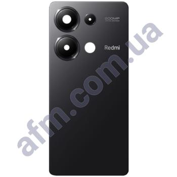 Задня кришка Xiaomi Redmi Note 13 Pro 4G чорна + Скло камери