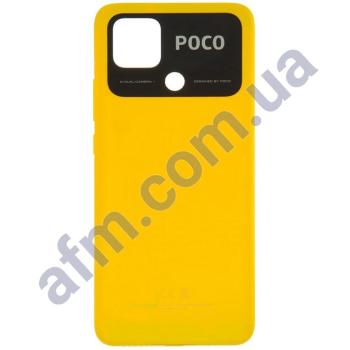 Задняя крышка Xiaomi Poco C40 Poco Yellow жёлтая