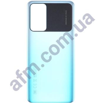 Задняя крышка Xiaomi Poco M4 Pro 5G голубая Cool Blue