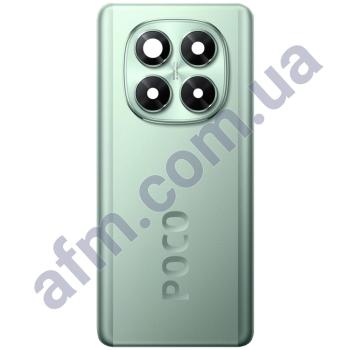 Задняя крышка Xiaomi Poco X7 зелёная + стекло камеры