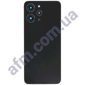 Задняя крышка Xiaomi Redmi 12/ Redmi 12 5G Midnight Black чёрная + стекло камеры