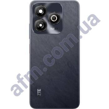 Задняя крышка ZTE Blade A75 4G чёрная + стекло камеры
