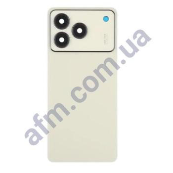 Задняя крышка ZTE Blade A76 4G золотая + стекло камеры
