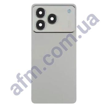 Задняя крышка ZTE Blade A76 4G серая + стекло камеры